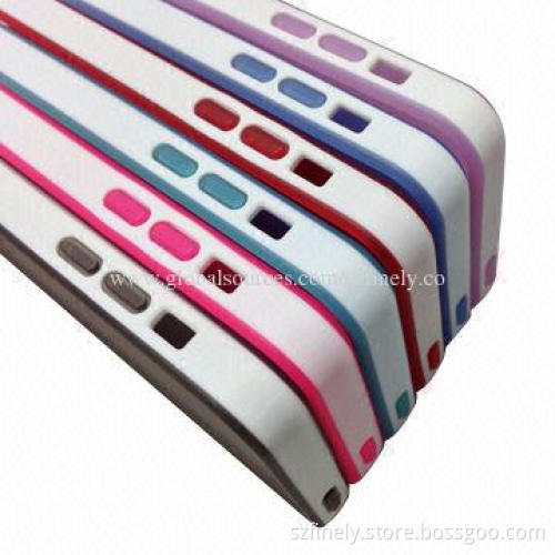 TPU case for iPhone 5C, double color injection, simple and fashion